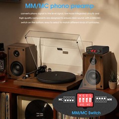 HIFI RIAA Phono Preamp for MM/MC Turntables Mini Record Player Stereo Preamp