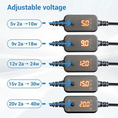 USB C Male to 12V Car Cigarette Lighter Socket Female Converter Adapter Power Ca