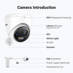 ANNKE 16CH 12MP NVR 5MP POE IP Security Camera System Audio Recording Outdoor AI