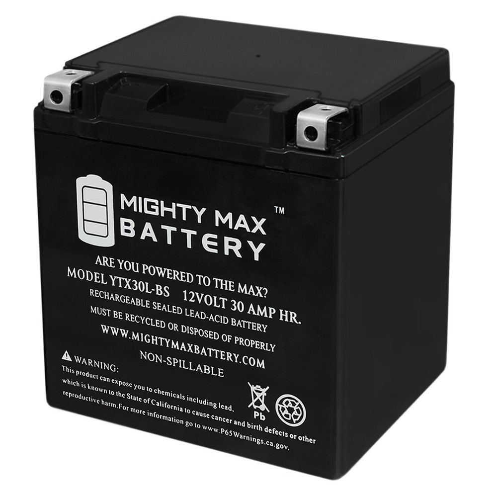 Mighty Max YTX30L-BS 12V 30AH Battery Compatible with PowerStar ETX30LA BTX30L
