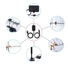 HDTV Antenna Amplifier Signal Booster TV High Gain Channel Boost Indoor BEST 2x