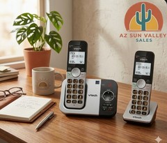 ​VTech VG231-2 Cordless Phone System – 2 Handsets – Easy to Use – Large LCD