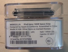 NOS Apple iPod nano 7th Gen 16GB Space Gray Touchscreen Bluetooth FM MKN52LL/A