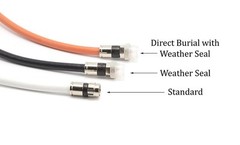 Orange, Direct Burial RG6 Coax, Underground Coaxial Cable, 150 Feet (45 Meter)