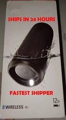 Portable Bluetooth Speaker Waterproof BLACK – SHIPS IN 24 HRS