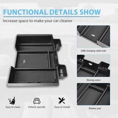Center Console Organizer Compatible with 2019-2022 Chevy Silverado/Sierra 150…