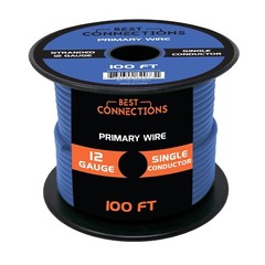 BEST CONNECTIONS Automotive Primary Wire – 100ft Various Colors & Gauge Options