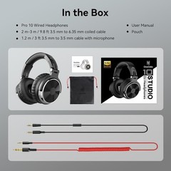 Versatile DJ Headphones with Adjustable Headband & Sound Isolation Features