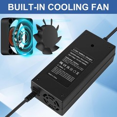 Fast Charger for 36V Lithium Battery, XLR Plug