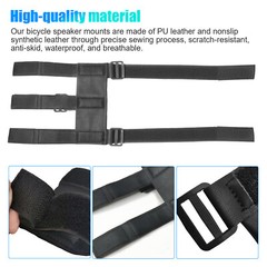 Portable Bike Speaker Mount Handlebar Sound Bar Bicycle Holder Straps Adjustable