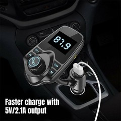 Wireless Car Bluetooth FM Transmitter Radio Adapter MP3 Player USB Charger AUX