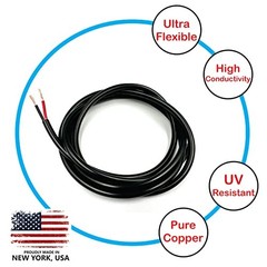 NATIONAL Wire & Cable – 12 AWG 2-Conductor Premium Copper Wire, 12AWG-2C 100 ft