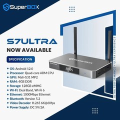 Superbox S7 Ultra Streaming Player – Authorized Dealer – BACKLIT REMOTE