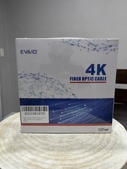 EVAIO 4K Fiber Optic HDMI Cable 100FT, ARC, 3D,Slim and Flexible New And Sealed