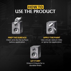 Speaker Paint Black 1 Gallon Texture Coating for Speaker Cabinets, Road Cases…