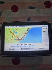 TomTom XXL Widescreen GPS N14644 310 Bundle US & Canada Map Tested & Working