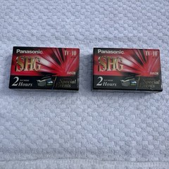 Panasonic VHS-C TC-40 SHG 2 Hours-New Sealed- Lot Of 2, NOS