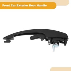 Front Car Exterior Door Handle for VW Beetle 1947-2003 Black ABS, Metal 1 Set