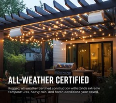 Atrium 8 Outdoor Speaker with Powerful Bass (Each White) All-Weather Durabili…