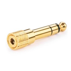 6.3mm 1/4″ Male plug to 3.5mm 1/8″ Female Jack Stereo Headphone Audio Adapter