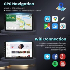 For 2010-2014 Ford Mustang Apple Carplay Car Radio Android 13 Navi GPS Player