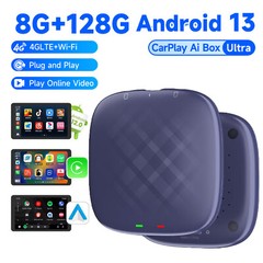Carlinkit 8+128GB Android 13 Wireless Carplay Android Auto Multimedia Player Box