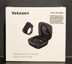 Vekesen Wireless Remote Control Ring Fashion Wear Design D01 Black New & Sealed