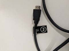 High-Speed HDMI Cable PVC Black Cord 6 feet Electronic Cord