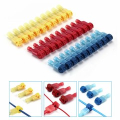 60/480Pcs T-Taps Wire Terminals Connectors Insulated 22-10 AWG Quick Splice Kit
