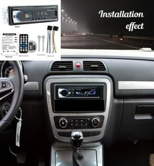 One Din MP3 Player Car Radio Stereo Audio in-Dash FM Aux Receiver USB Bluetooth
