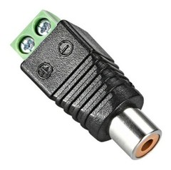 10pcs RCA Female to AV Screw Terminal Audio Video Connector Converter Green