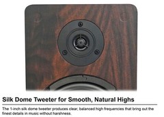 Pair Rockville RockShelf 68D 400w Dark Wood 6.5″ Home Theater Bookshelf Speakers