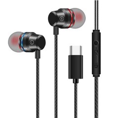 HIFI Bass Stereo Wired Earbuds Headset In-Ear Earphone Headphone MIC 3.5mm USB-C