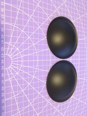 Qnty: 2 Polypropylene Convex Dust Caps 3⅝”/93mm (3.5″/90mm) Unbranded Old School