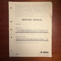 VINTAGE YAMAHA G50-112II,G100-112,G100-115II, G100-210,G100-212II SERVICE MANUAL
