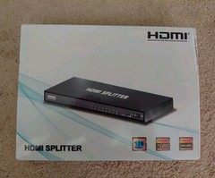 1×8 HDMI Splitter 8 Port 1 in 8 out HDMI Switch 1 Port, Duplicate/Mirror Powered