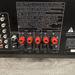 Denon AVR 590 5.1 Channel AV Surround Sound Receiver Powers On