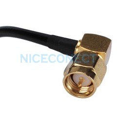 50cm SMA Male Right Angle to UHF SO239 Female RG58 Cable for Amateur Ham Radio