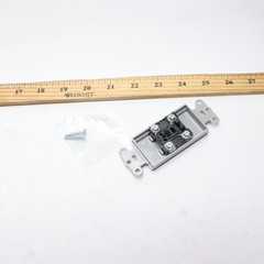 Leviton Gray 1-Gang Data Jack Wall Plate (1-Pack)