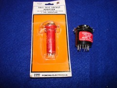 2 ITT Pomona Tube Test Socket Adapters # 1447 & TVS 12 BIN $39.95 Shipped