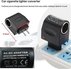 100-240V AC To 12V DC Car Cigarette Lighter Socket Power Adapter Converter LOT