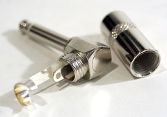 1/4″ inch 6.3mm Right Angle 90 Degree Mono Male Solder-On Plug Connector