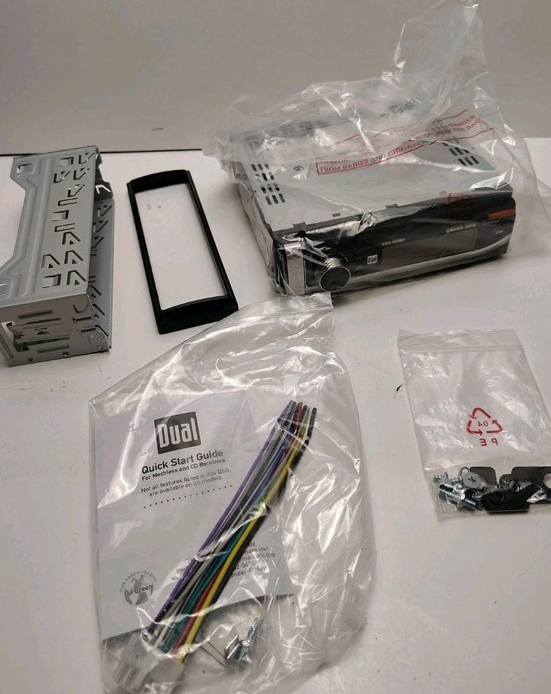 NEW Open Box ~Dual Electronics XDC100BT Single DIN Car Stereo CD Player Receiver