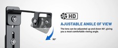 Spare Tire Reverse Backup Camera for Jeep Wrangler JK Compass 2007-2018, Adjusta