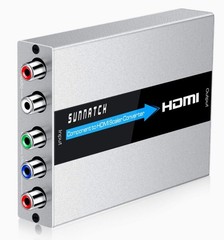 Component to HDMI Converter with Scaler Function, RGB to HDMI, 5RCA YPbPr to …