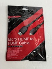 Micro HDMI to HDMI Cable Cord Great for HDMI 4K Ultra HD BRAND NEW SEALED