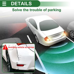 Single Plastic,Metal Reverse Parking Radar System Universal