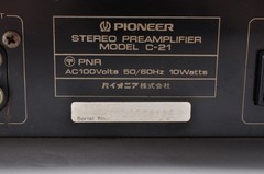 Pioneer C-21 Stereo Pre-Amplifier WL1108386 With Transformer Working In Stock