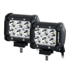 AUXBEAM 4″ LED Work Light Spot Cube Pods Driving Fog Lamp Truck Offroad ATV 4WD
