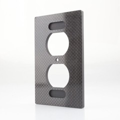 117*70 Carbon Fiber Power outlets cover wall plate, Duplex Receptacle face plate